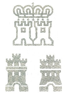 Los castillos, también muy cerca de los definitivos, después de eliminar varios bocetos.