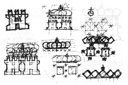 Comienzan a plasmarse las ideas: castillos, coronas, estrellas…
